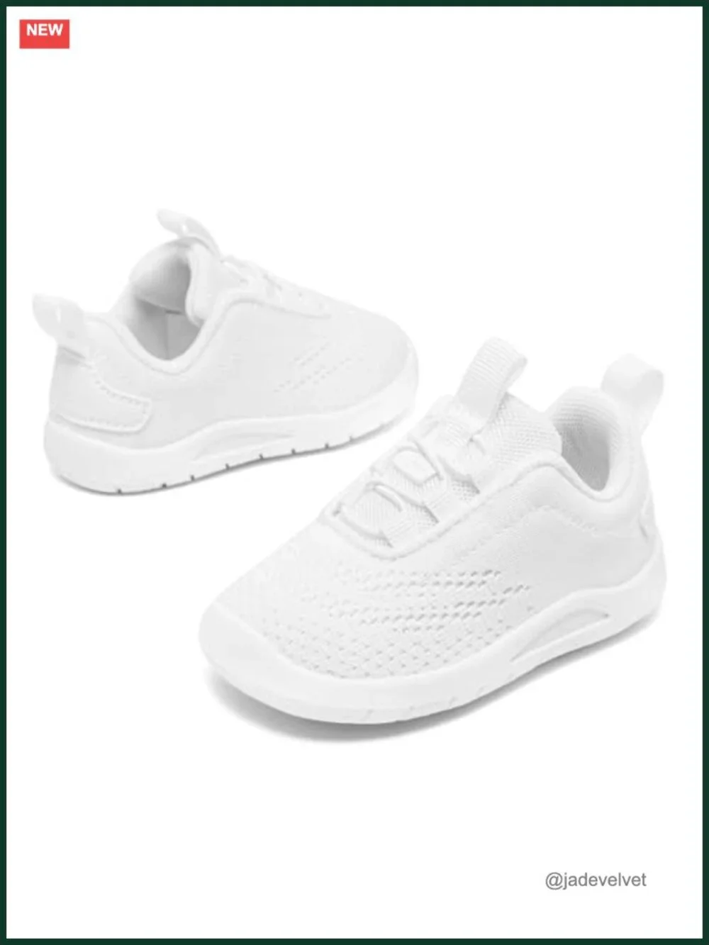Toddler Slip On Sneakers Non-Slip Breathable Mesh Lace-Up Athletic Walking Shoes